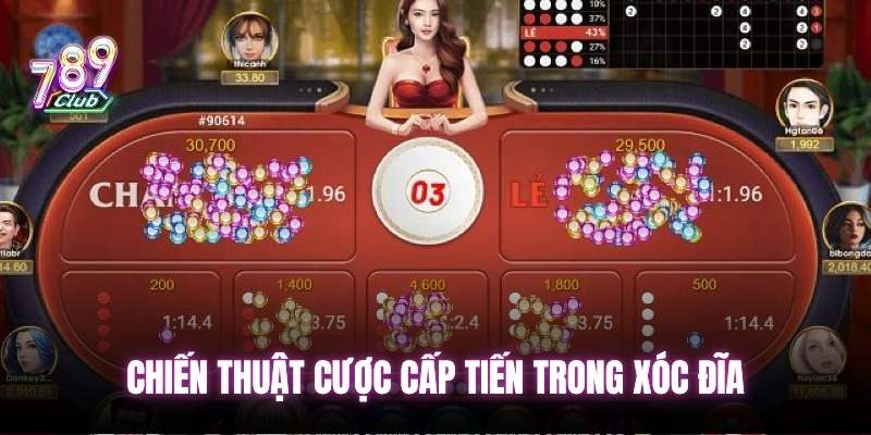 Chiến thuật cược cấp tiến trong xóc đĩa 789club