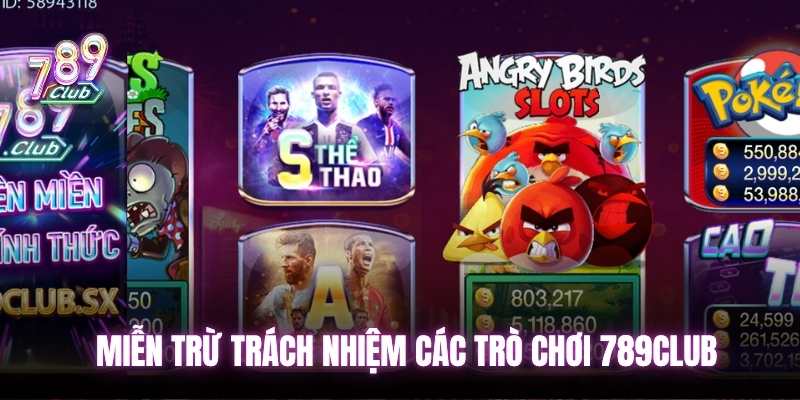 Trách nhiệm về các trò chơi tại 789club