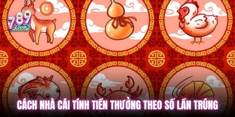 Cách nhà cái tính tiền thưởng theo số lần trúng