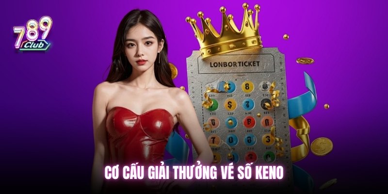 Cơ cấu giải thưởng vé số Keno